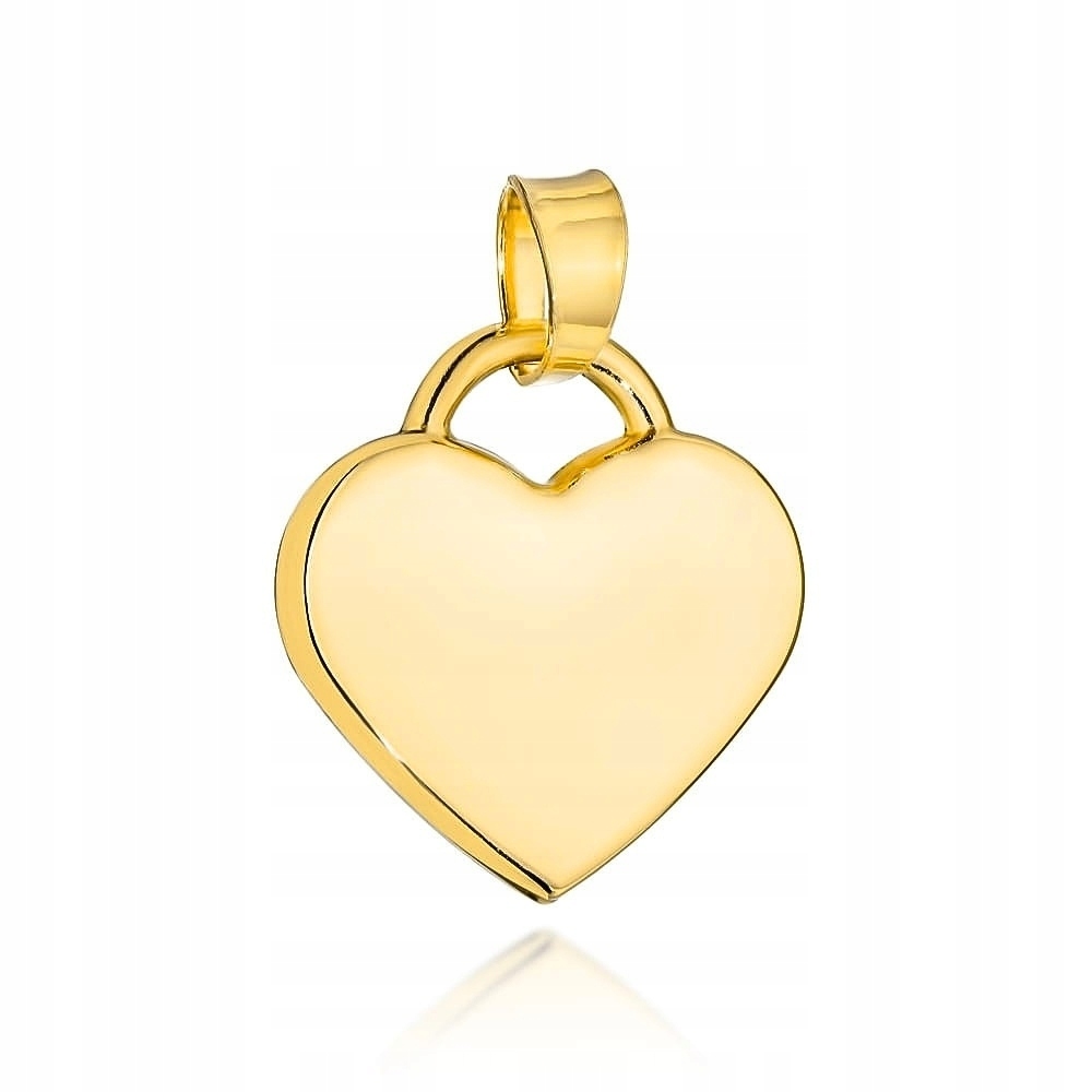 Zlatý Přívěsek 585, Hladké Srdce, Exkluzivní Přívěsek Na Řetízek