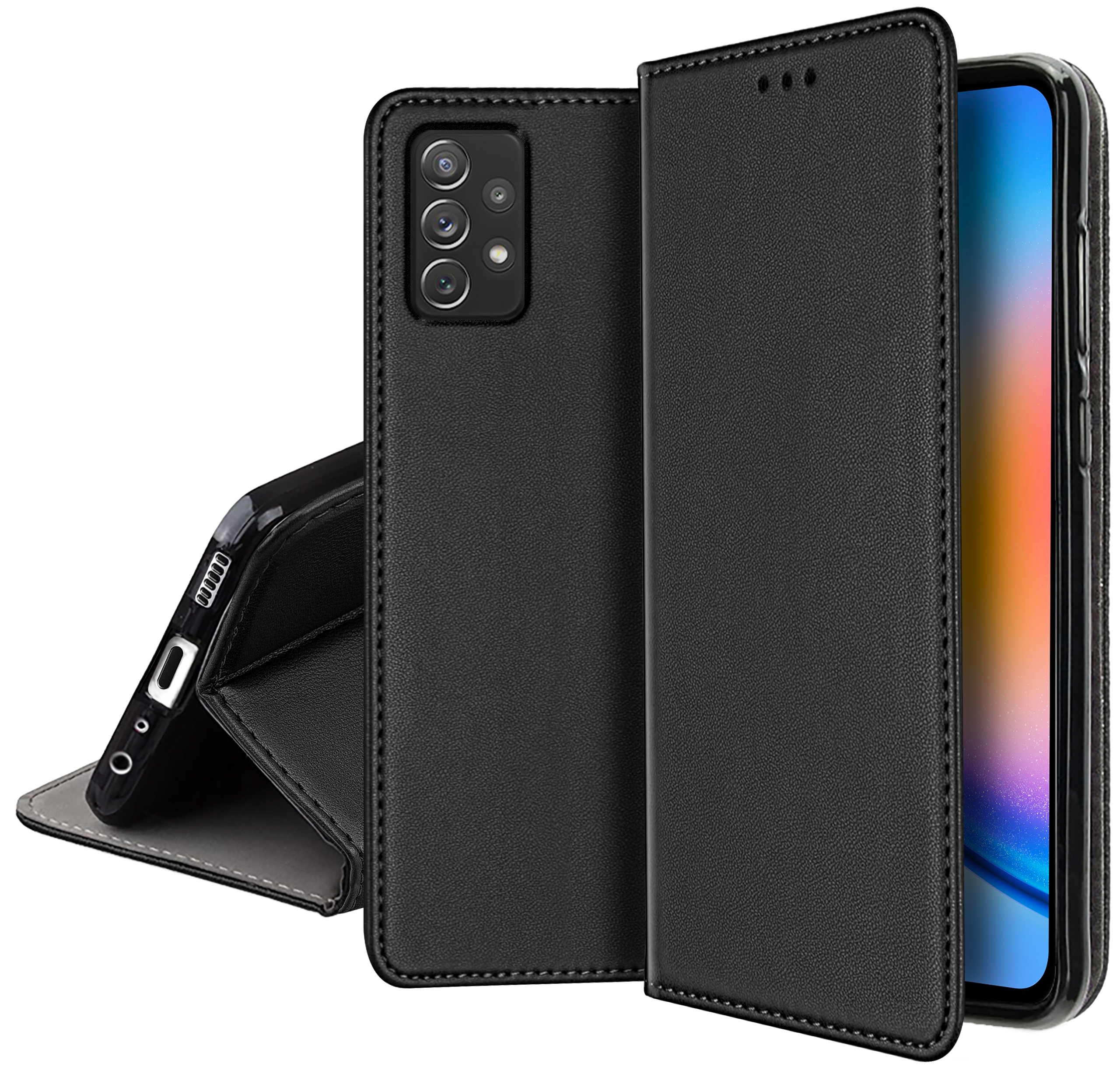 ETUI SKÓRZANE do SAMSUNG A52 | A52s 5G MAGNETYCZNE BOOK CASE TOKRA SZKŁO