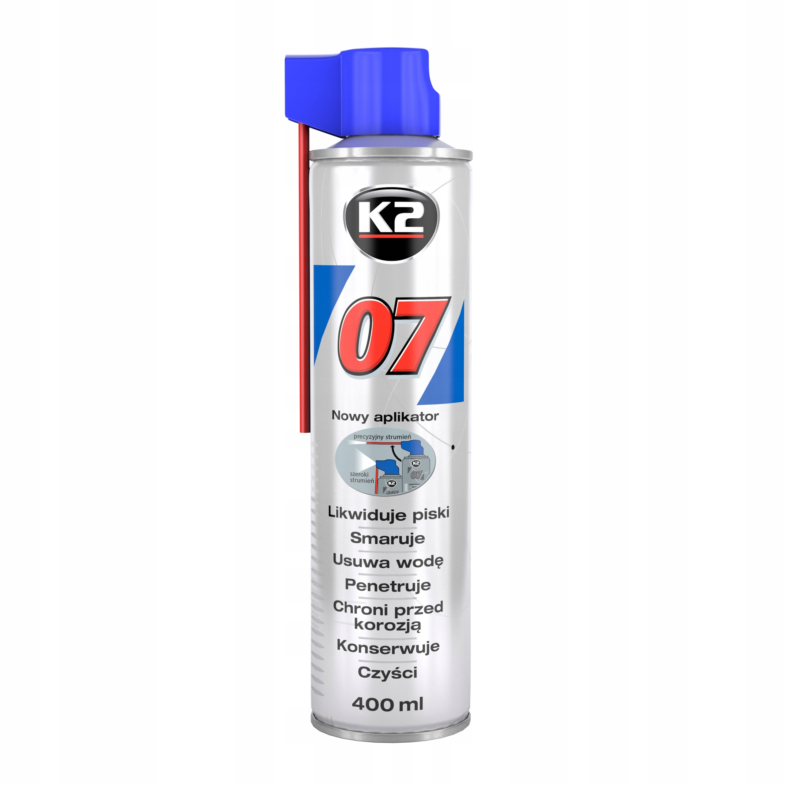 

K2 07 400ml Uniwersalny Odrdzewiacz Duo Spray