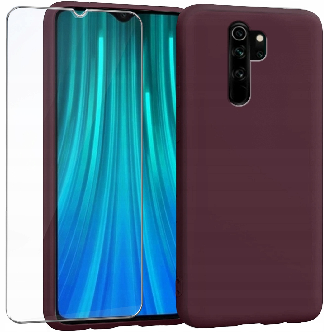 ETUI MATOWE SLIM do XIAOMI REDMI NOTE 8 PRO +SZKŁO