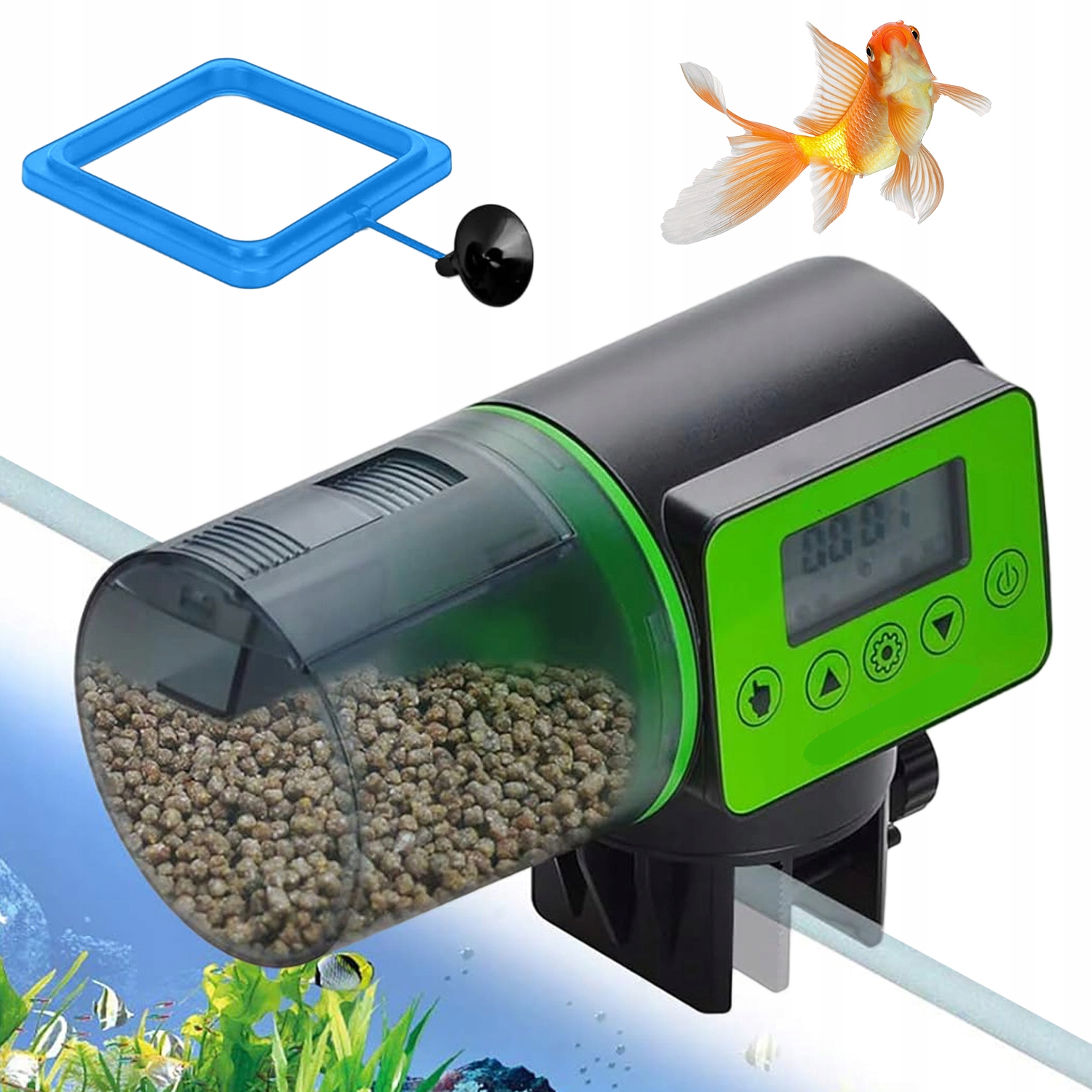 Levně Automatické Krmítko Pro Ryby LCD Dávkovač Krmítko
