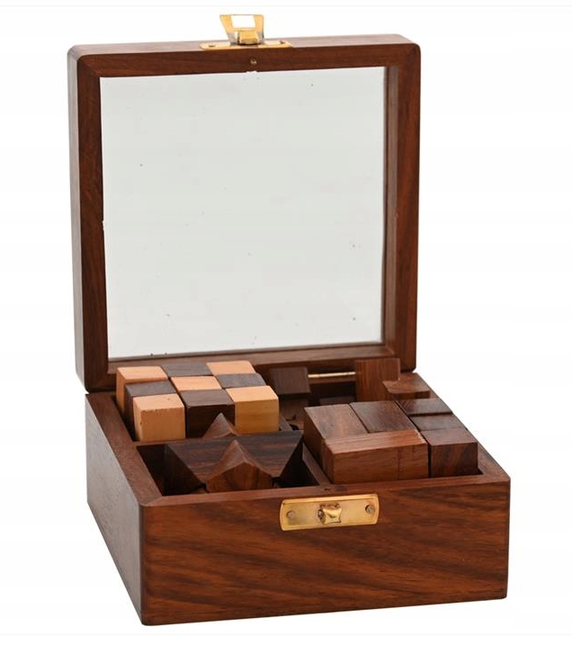 Puzzle Kostki Logiczne Do Układania Ozdobne Pudełk