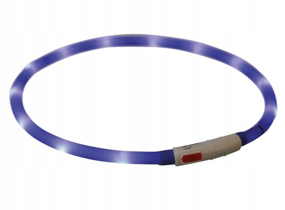 Led Obojek Pro Psa Svítící Usb Silikonový Modrý 70 CM Trixie