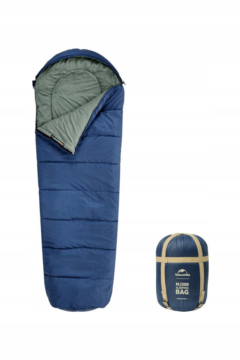 Naturehike Turistický spací pytel MJ600 Mummy modrý pravý