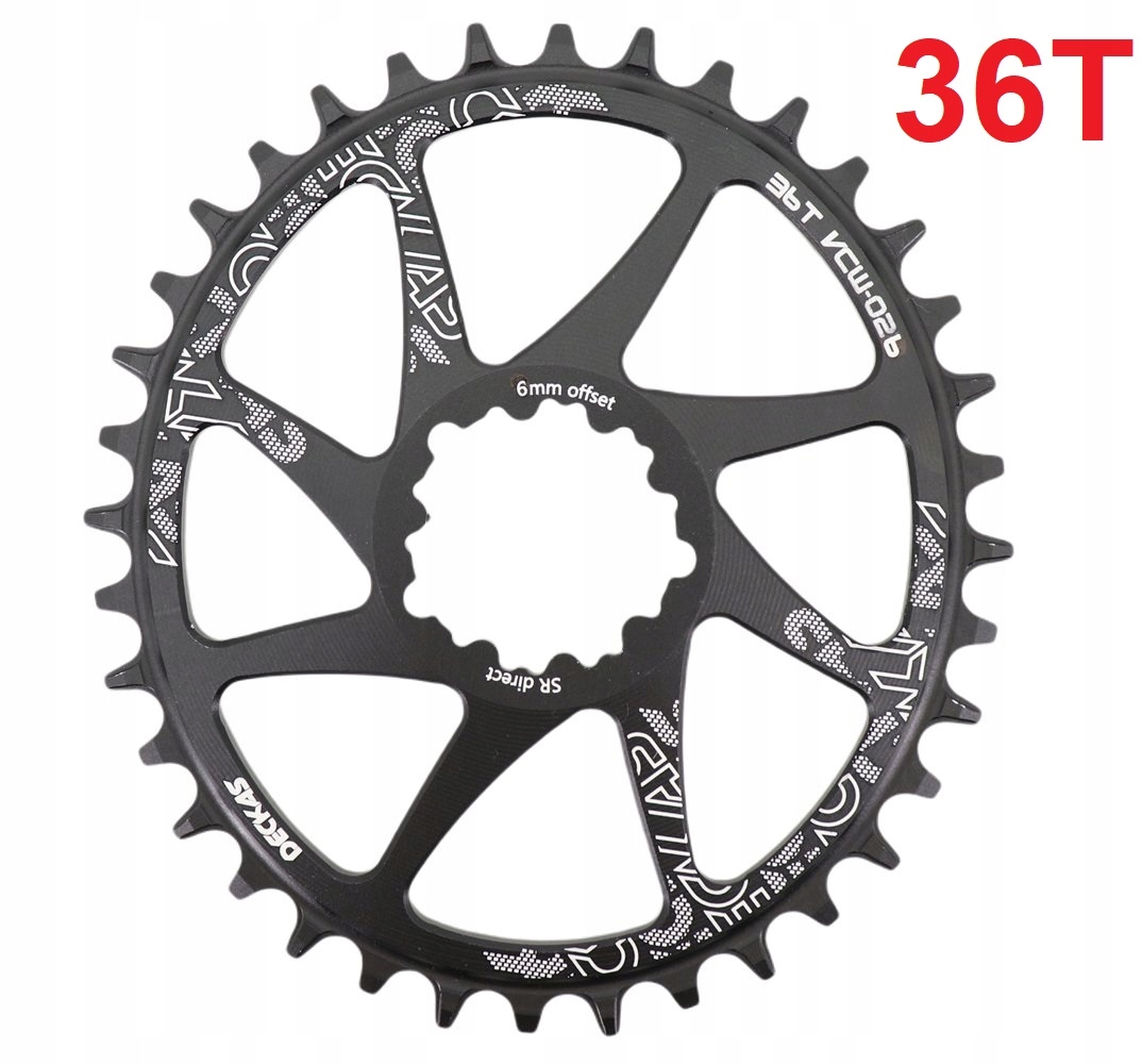 Zębatka Ovalna Direct mount Deckas 36T Offset 6mm Sram Eagle XX1 X01 Gx