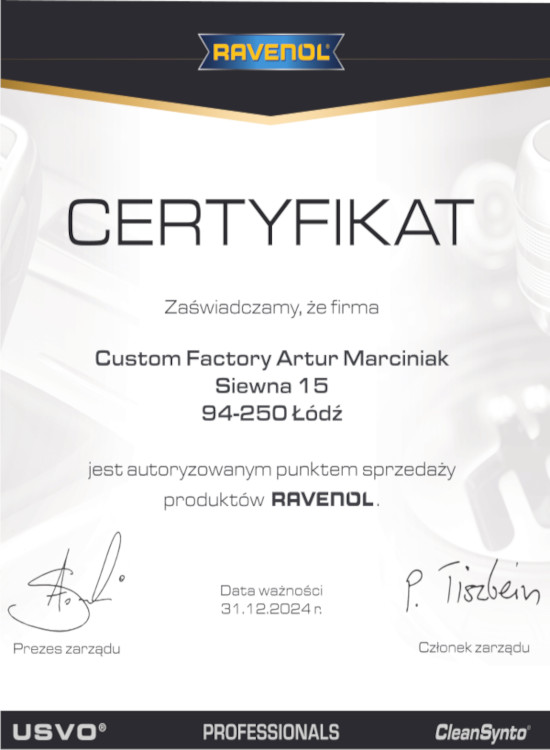 RAVENOL ATF SP-IV FLUID 4L - OLEJ PRZEKŁADNIOWY HYUNDAI A6LF1/2/3 Numer katalogowy producenta 1211107-004-01-999