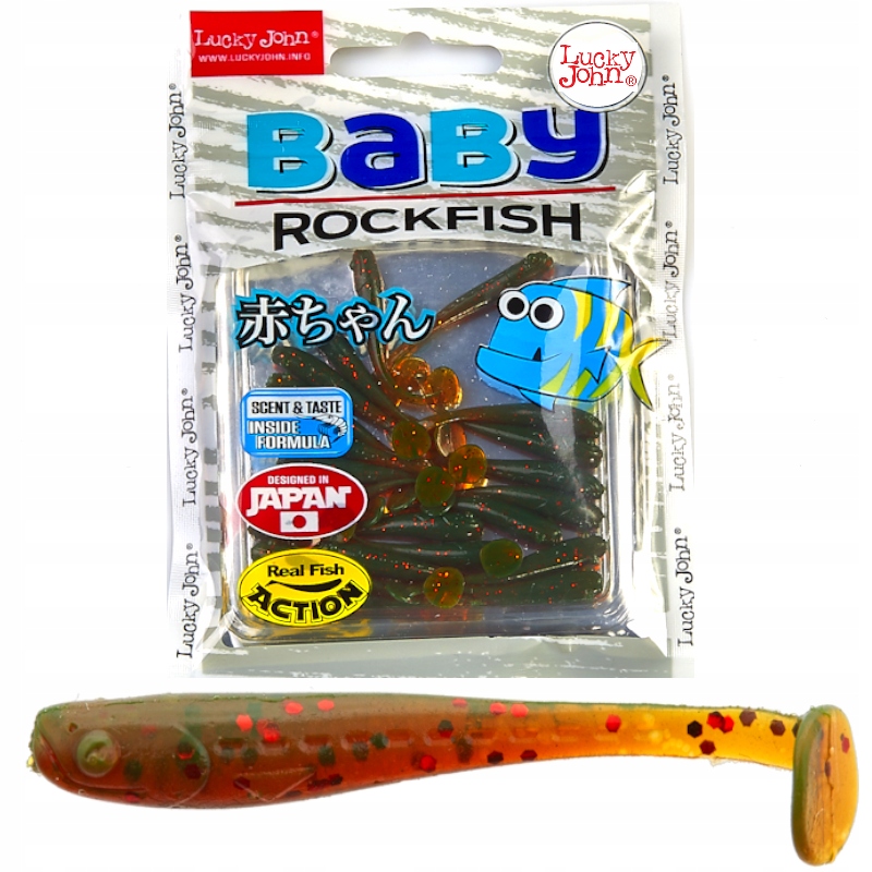 Guma Ripper Lucky John Baby Rockfish 2.4'' 6.1cm 085 Nagoya Shrimp 10szt.