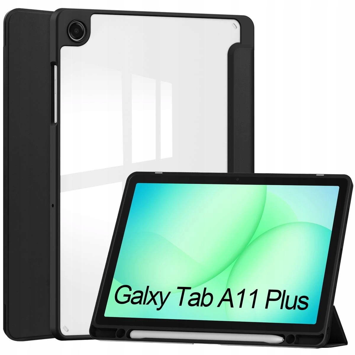 Etui stylowe Bizon do Galaxy Tab A11 Plus/A9 Plus case z podstawką z klapką