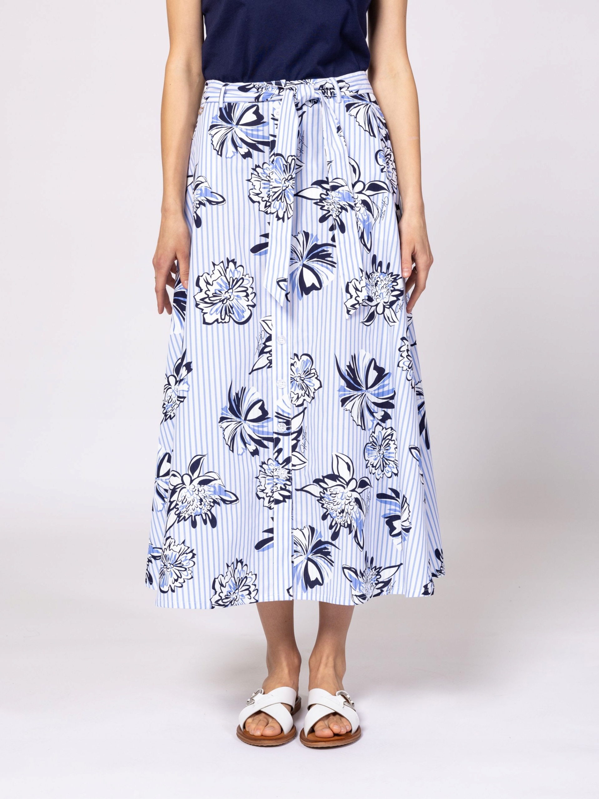 Heavy Tools Dámská Sukně Maxi Nida Flower Modrá XL