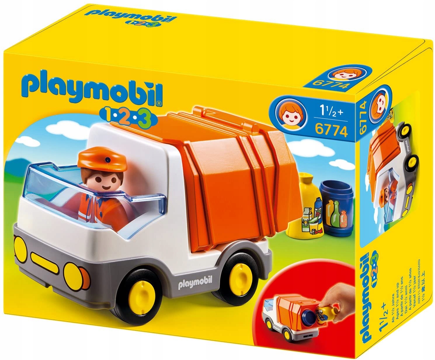 PLAYMOBIL 1, 2, 3 Śmieciarka 6774