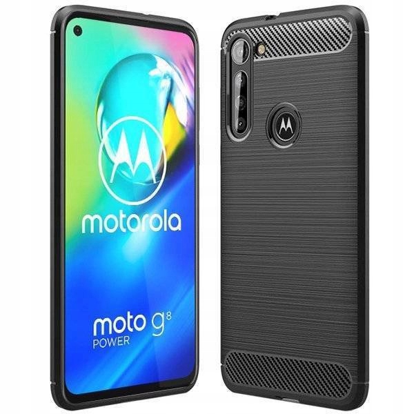 

Etui Do Motorola Moto G8 Pokrowiec Obudowa Karbon