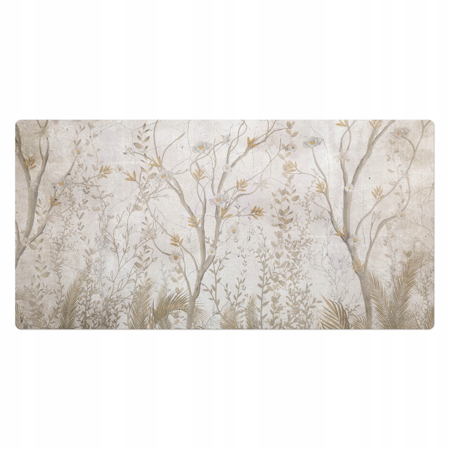Ochranná podložka s potiskem Rostlinné vzory s jemným charakterem 100 x 50 cm
