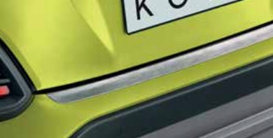 LISTWA ZDERZAKA TYLNEGO SZCZOTKOWANA HYUNDAI KONA 2017-2022