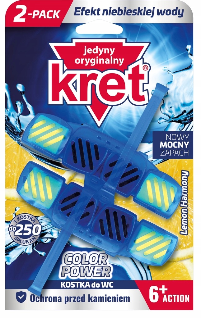 

Kret Zawieszka do Wc barwiąca wodę Lemon 2szt