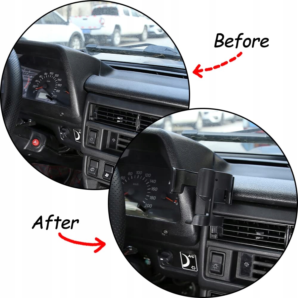 DIYUCAR Uchwyt Samochodowy Na Telefon GPS Do Lada Niva iPhone Huawei Xiaomi — miniatura 3