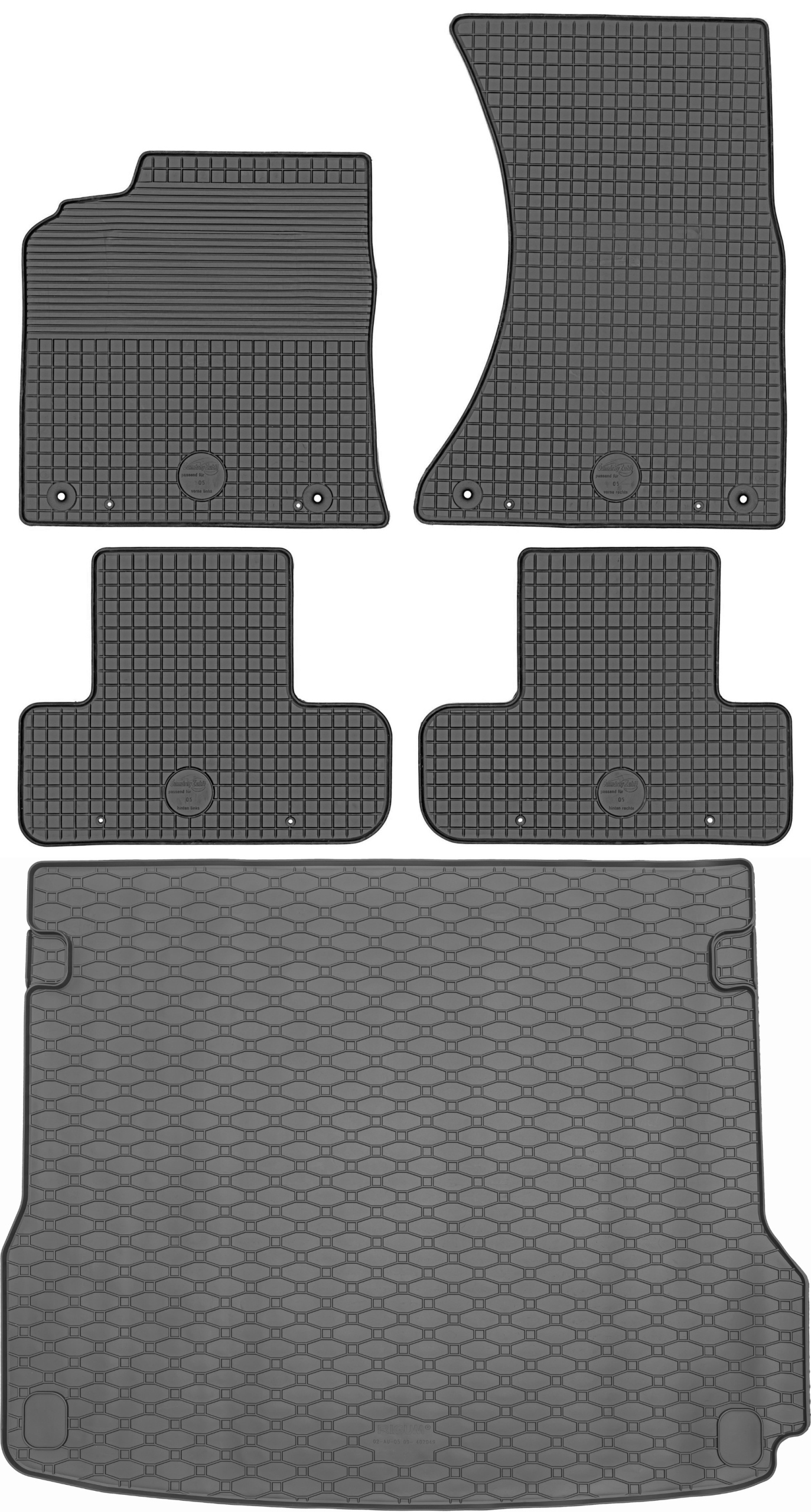 Audi |Q5 I Suv 2008-2017 Sada Koberce batožinový priestor