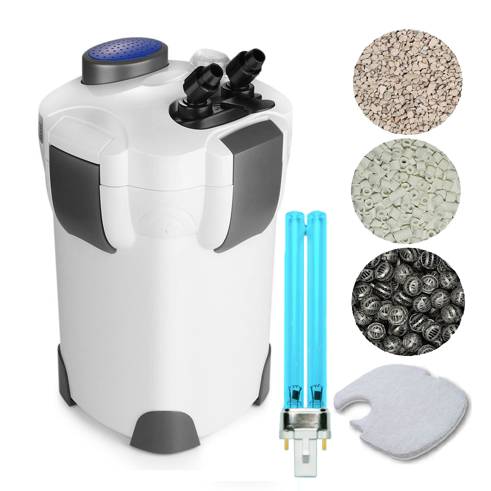 

Filtr Kubełkowy Zewnętrzny Do Akwarium 800L z Uv-c