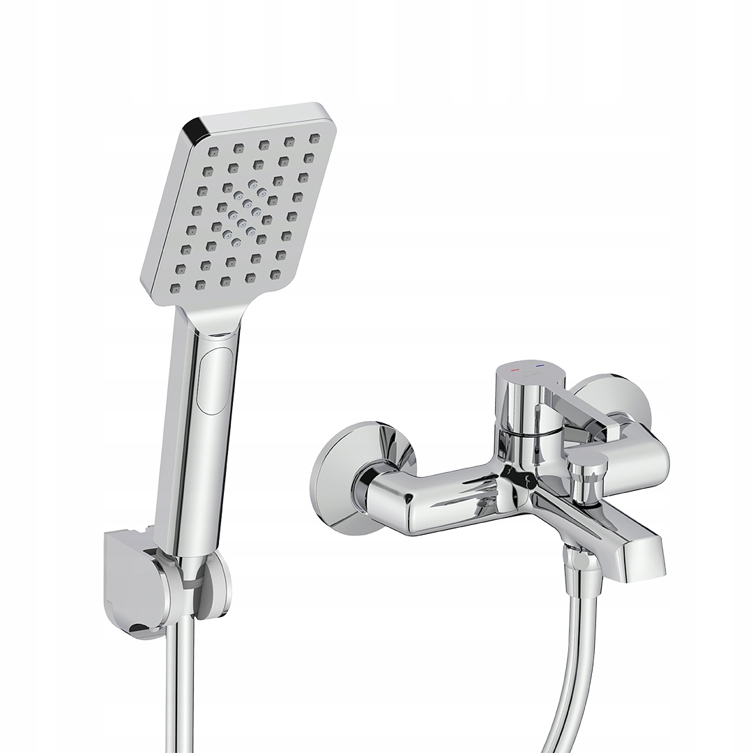 Vanová Baterie S Chromovou Sprchovou Soupravou Laveo Alita Komplet