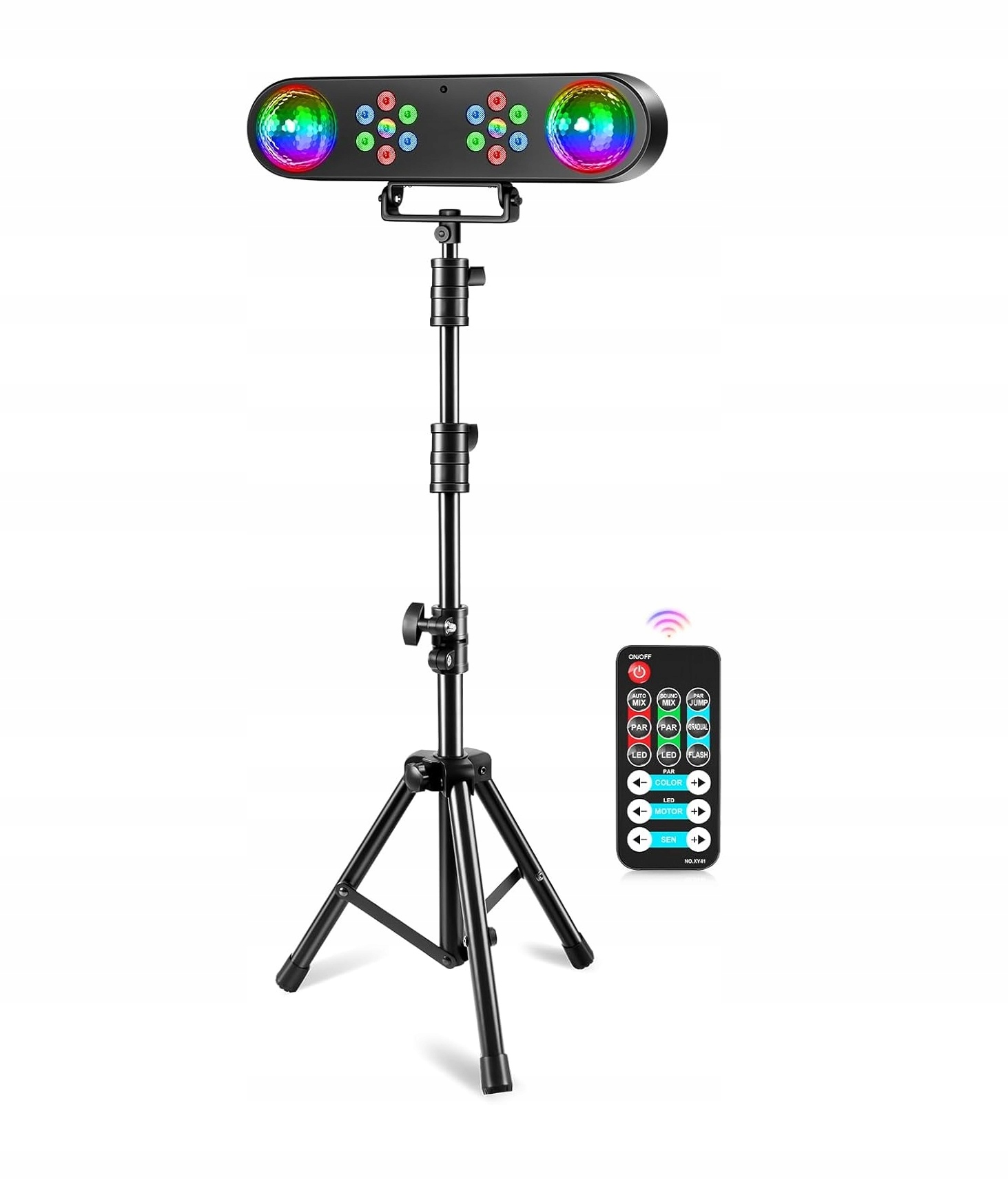 Led studiové Diskotékové Světlo Reflektor s Rgb barevným stativem dálkové ovládání