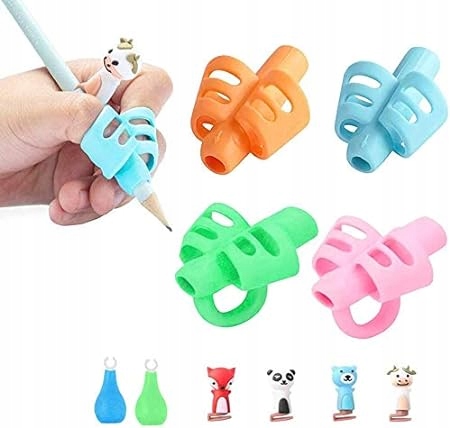 Nakładki uchwyty na ołówek długopis do nauki pisania silikonowe dla dzieci