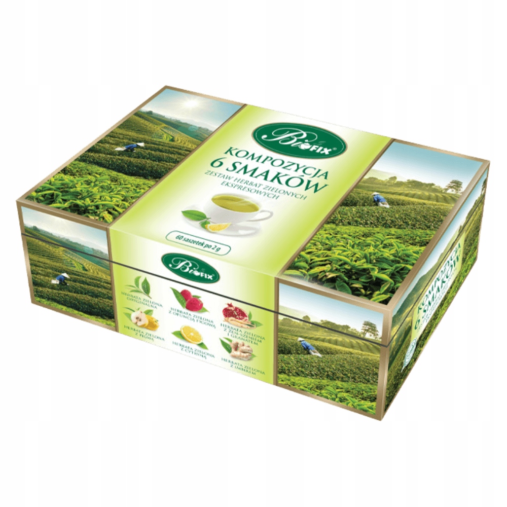 Levně BiFix – složení 6 zelených čajů 6x10 120 g