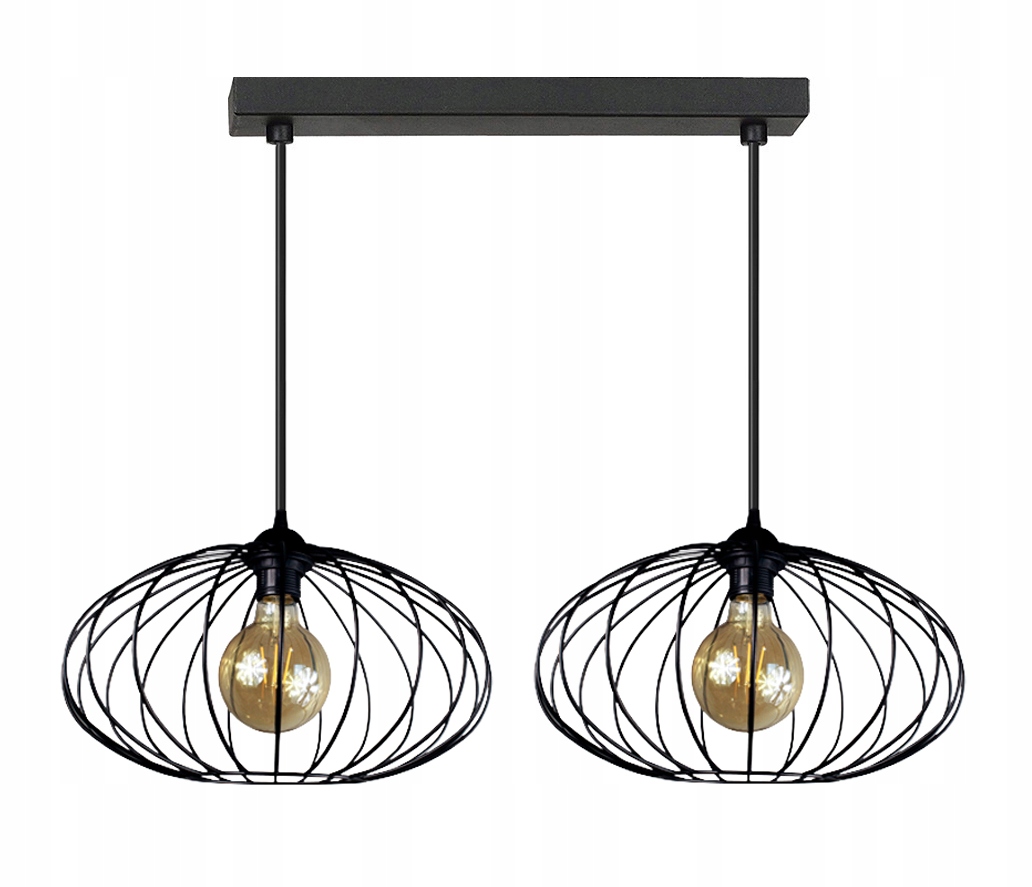 Lampa wisząca Cora 2 żyrandol sufitowa led loft