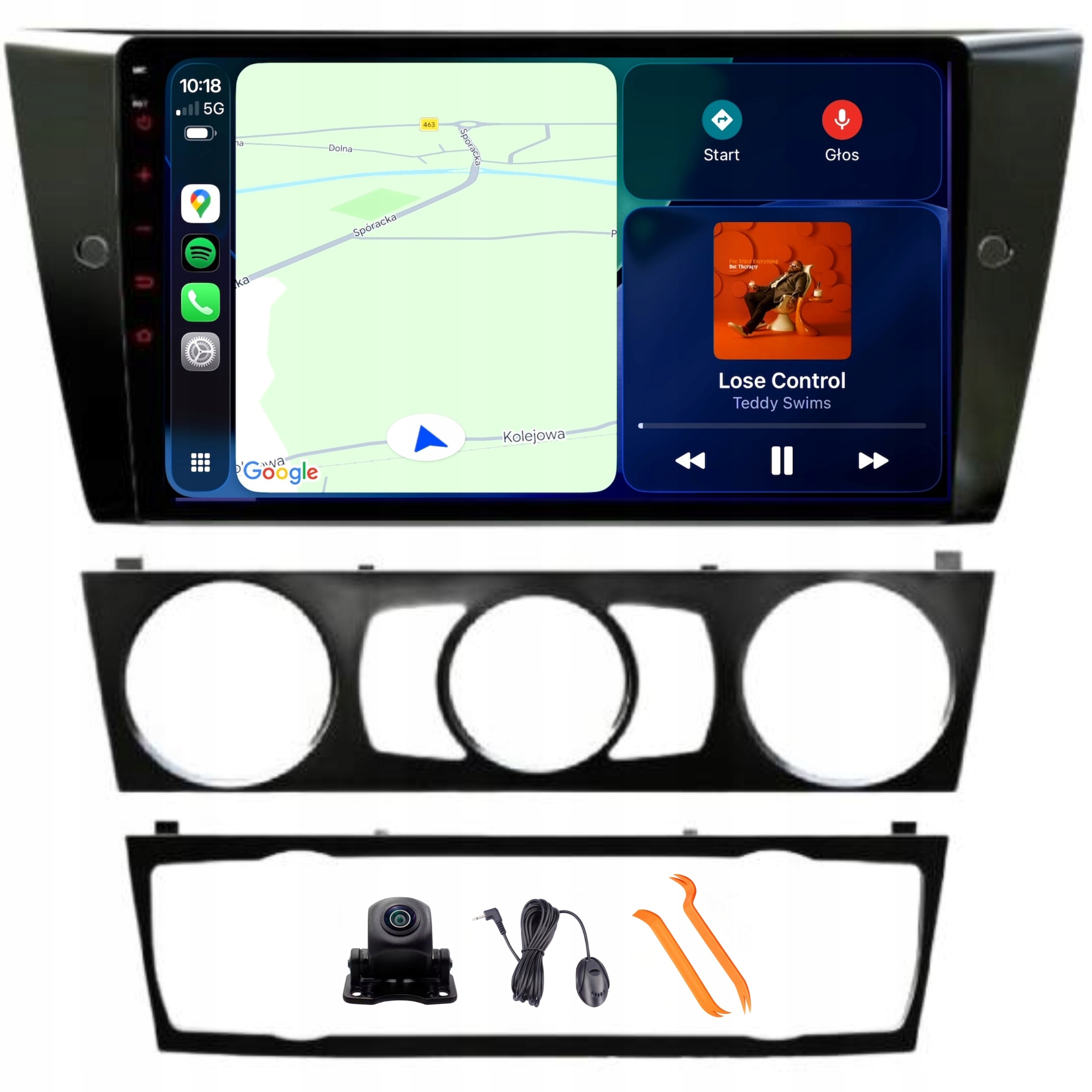Rádio Android Navigácia M460 Qled Carplay Bmw 3 V E90 E91 E92 E93 04-12