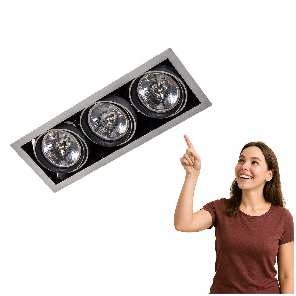 Zapuštěné svítidlo Arlo DL-723HD-AR111/SV Italux