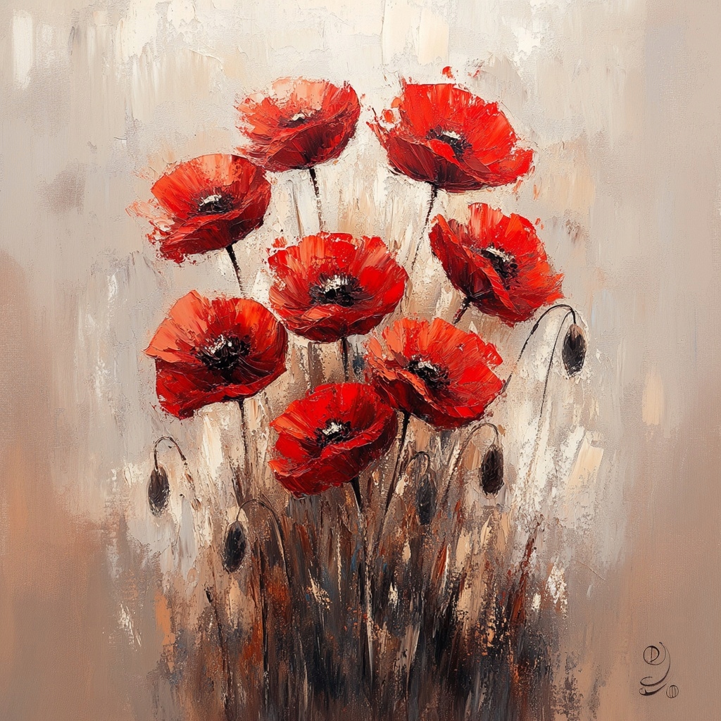 Obraz Na Plátně Canvas Příroda Květy Červené Máky Pole 80x80