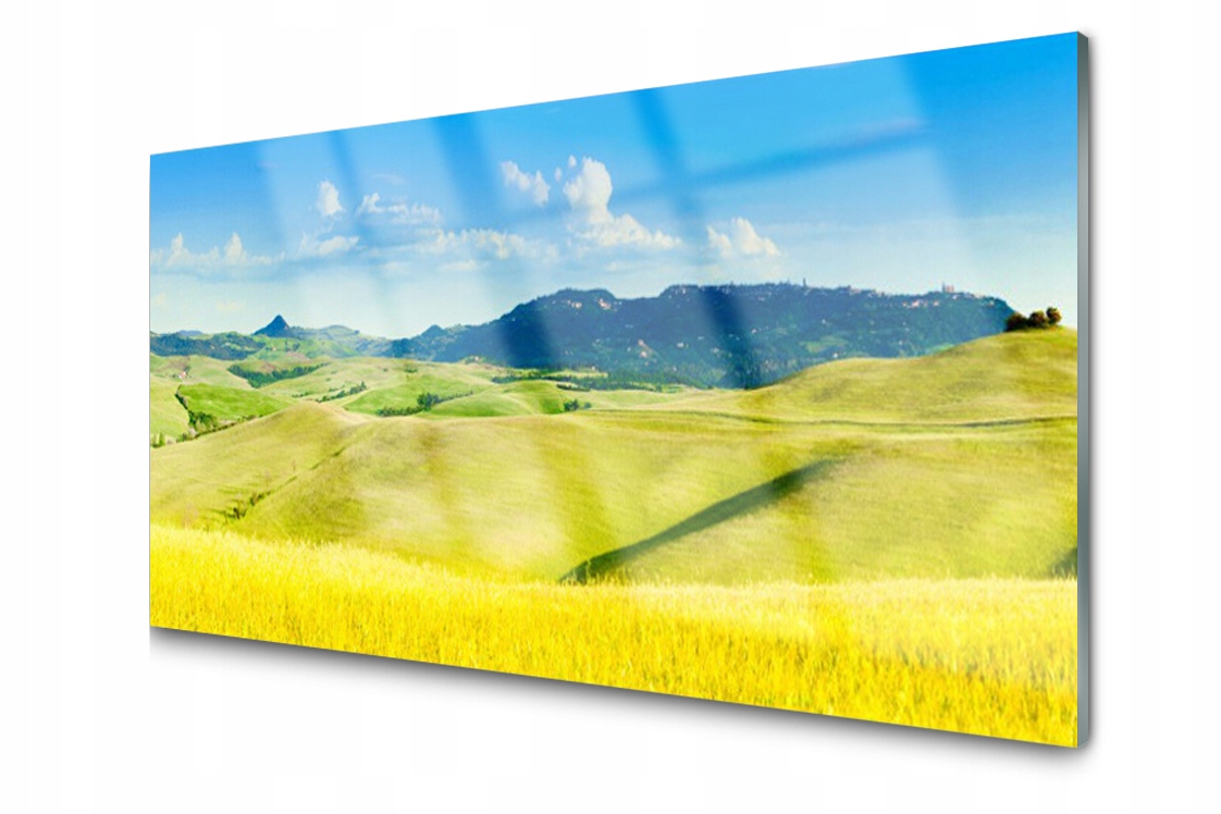 

Panel szklany dekor Dekor Wieś Góry 140x70