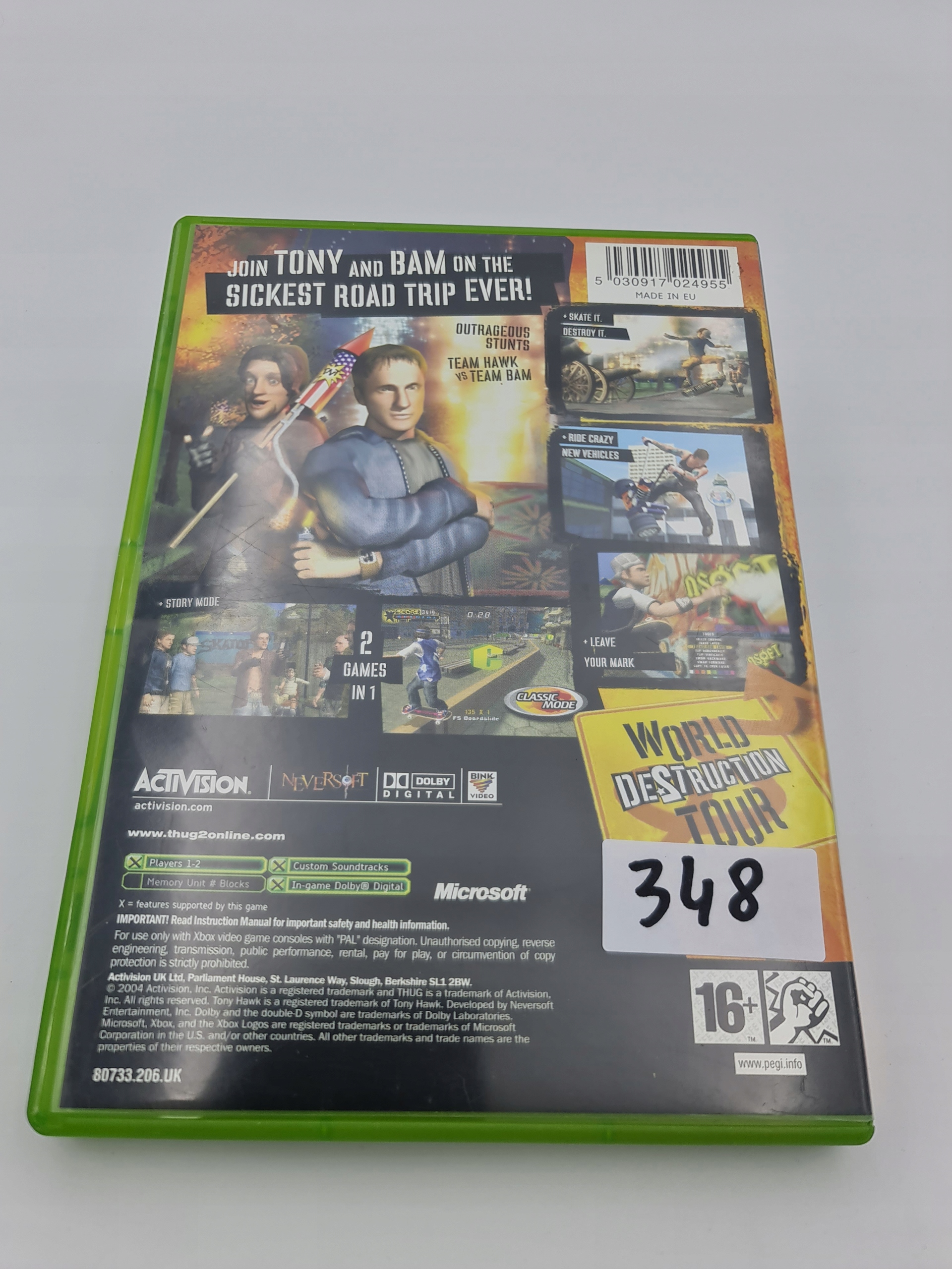 XBOX TONY HAWK'S UNDERGROUND 2 Platforma Xbox