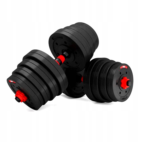 HANTLE REGULOWANE ZESTAW 2x15KG SZTANGA + GRYFY Zakres regulacji wagi 2.5-30 kg