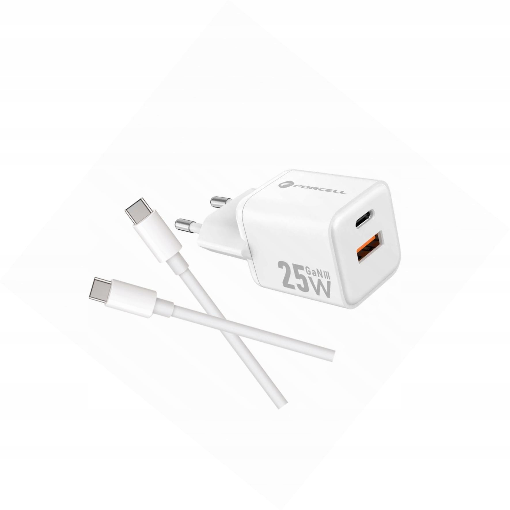 Szybka ładowarka Gan 25W z długim kablem Usb-c do Samsung Galaxy S22 Plus