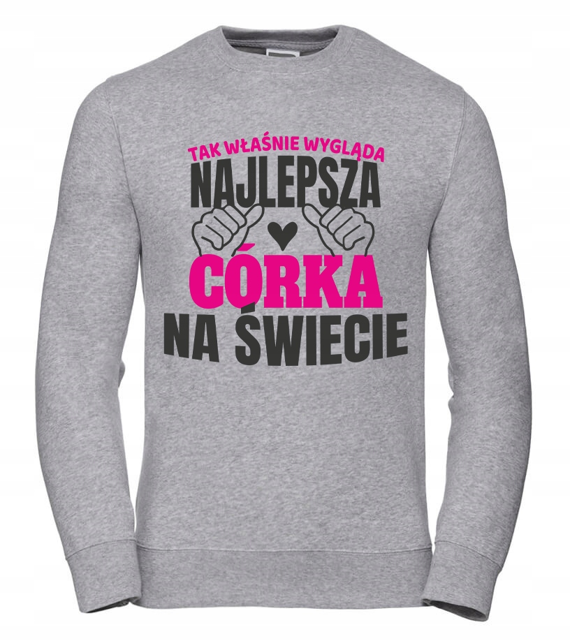 Takhle vypadá nejlepší dcera dámská Mikina velikost L, šedá