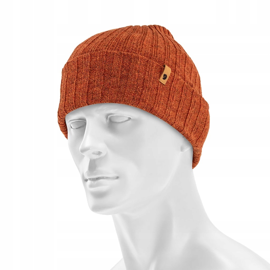 Čepice zimní beanie s jehněčí vlnou Fjallraven Byron Hat Thin Autumn Leaf