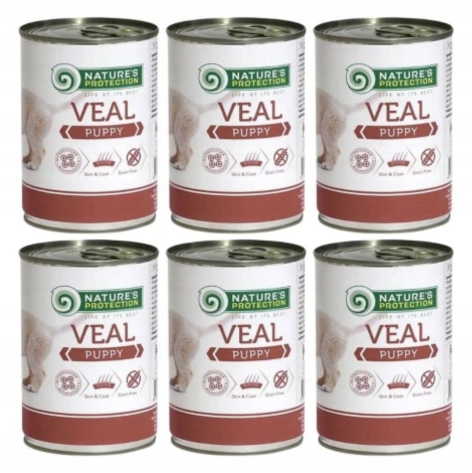 Nature's Protection Puppy Veal 6x 400g Telecí