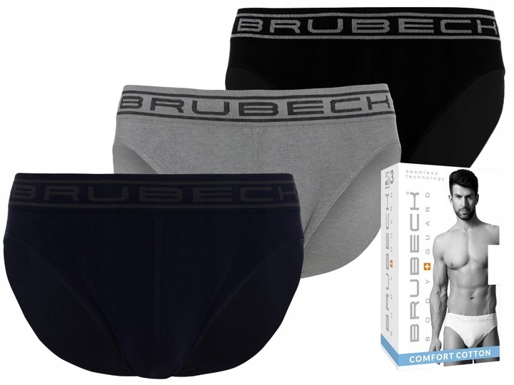 Brubeck Pánské Slipy BE00290A Barvy 3 ks M