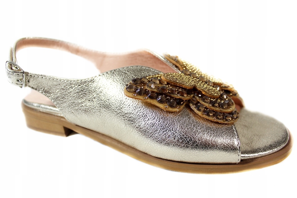 Sandály Gamis 7107 VEL.36 Zlatá kůže Lico