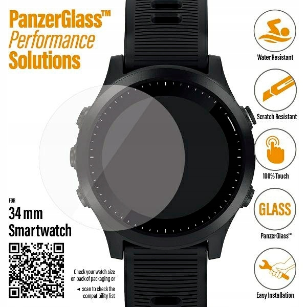 Sklo PanzerGlass pro Galaxy Watch 3 34mm Garmin Forerunner 645/645 Music/Fossil