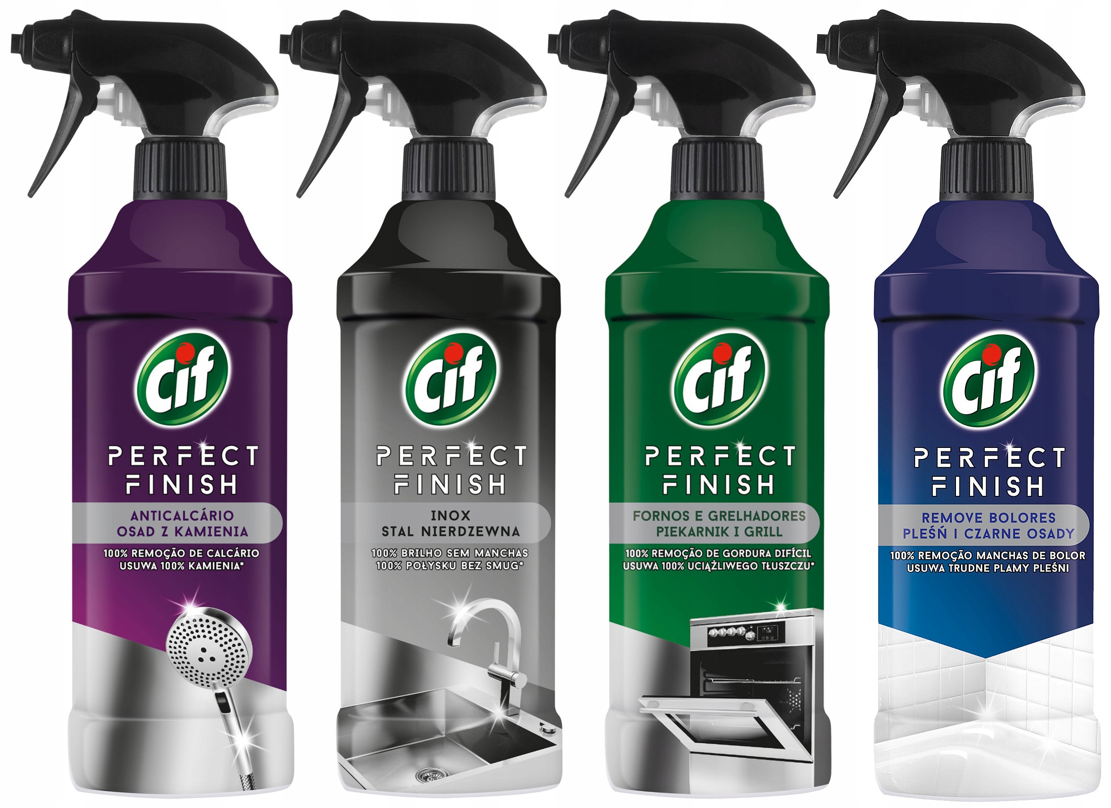 

Cif Perfect Finish Zestaw Mix Spray 4 x 435ml