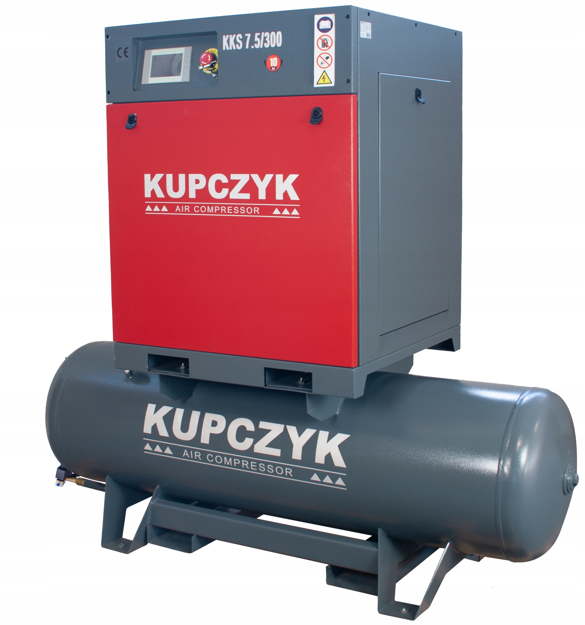 Kompresor śrubowy Kupczyk KKS 7,5/300 800 l/min zbiornik 300 l Kod producenta KKS 7,5/300