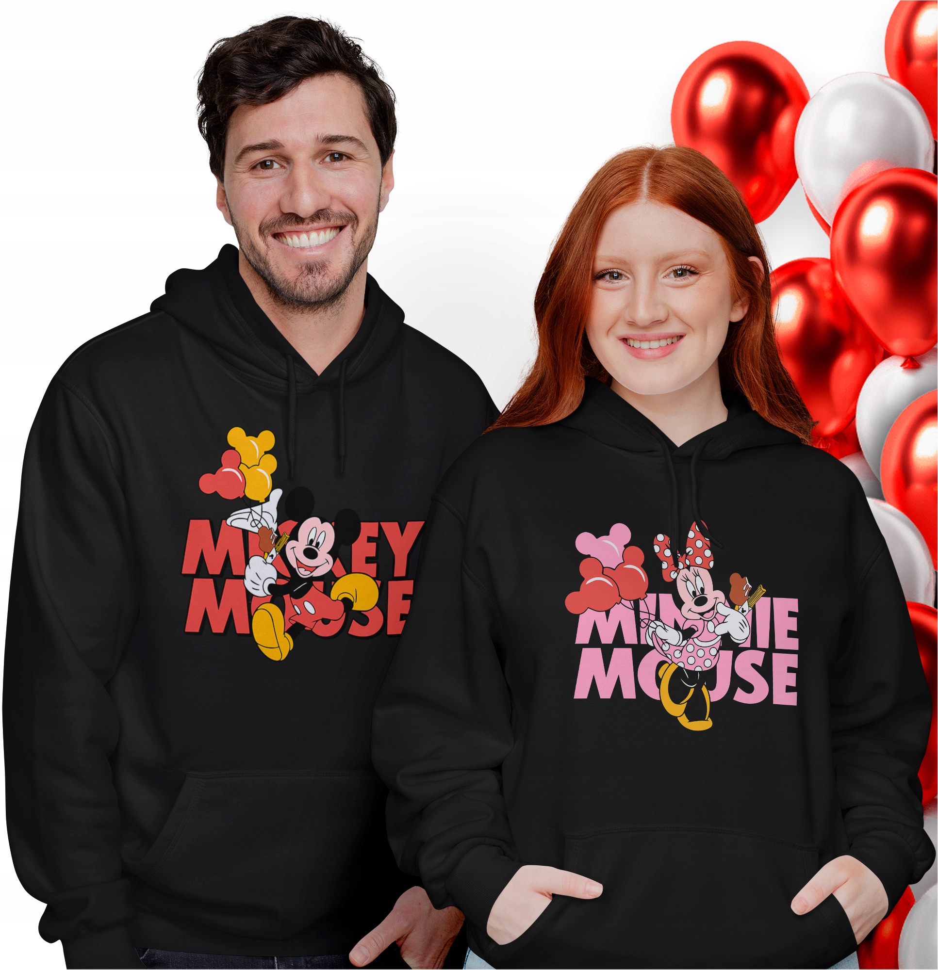 Mikina Mikiny pro páry Dárek k Valentýnu Mickey Mouse Mickey Mouse