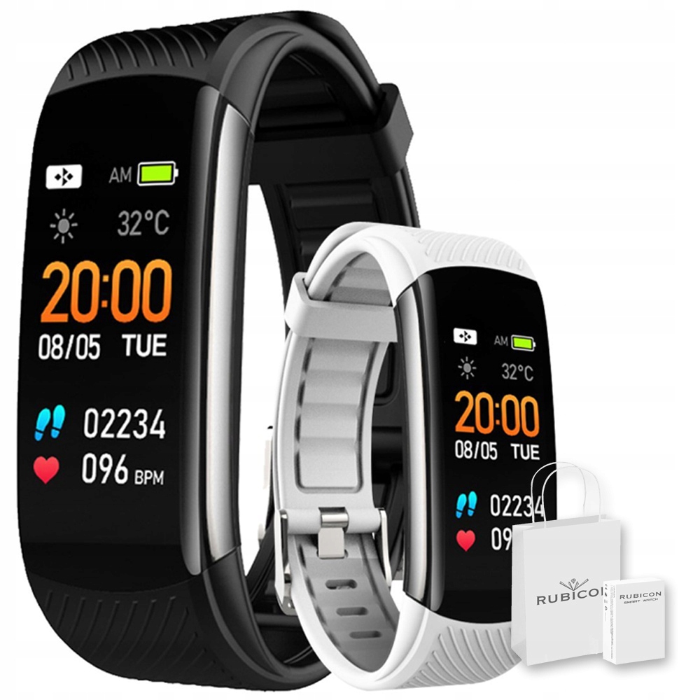 

Smartband Opaska Pulsoksymetr Tętno + Kolor. Paski