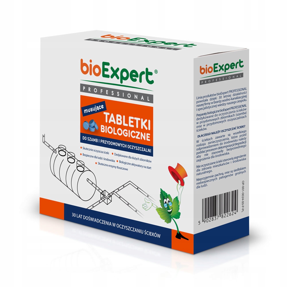 bioExpert Professional - tabletki do dużych szamb