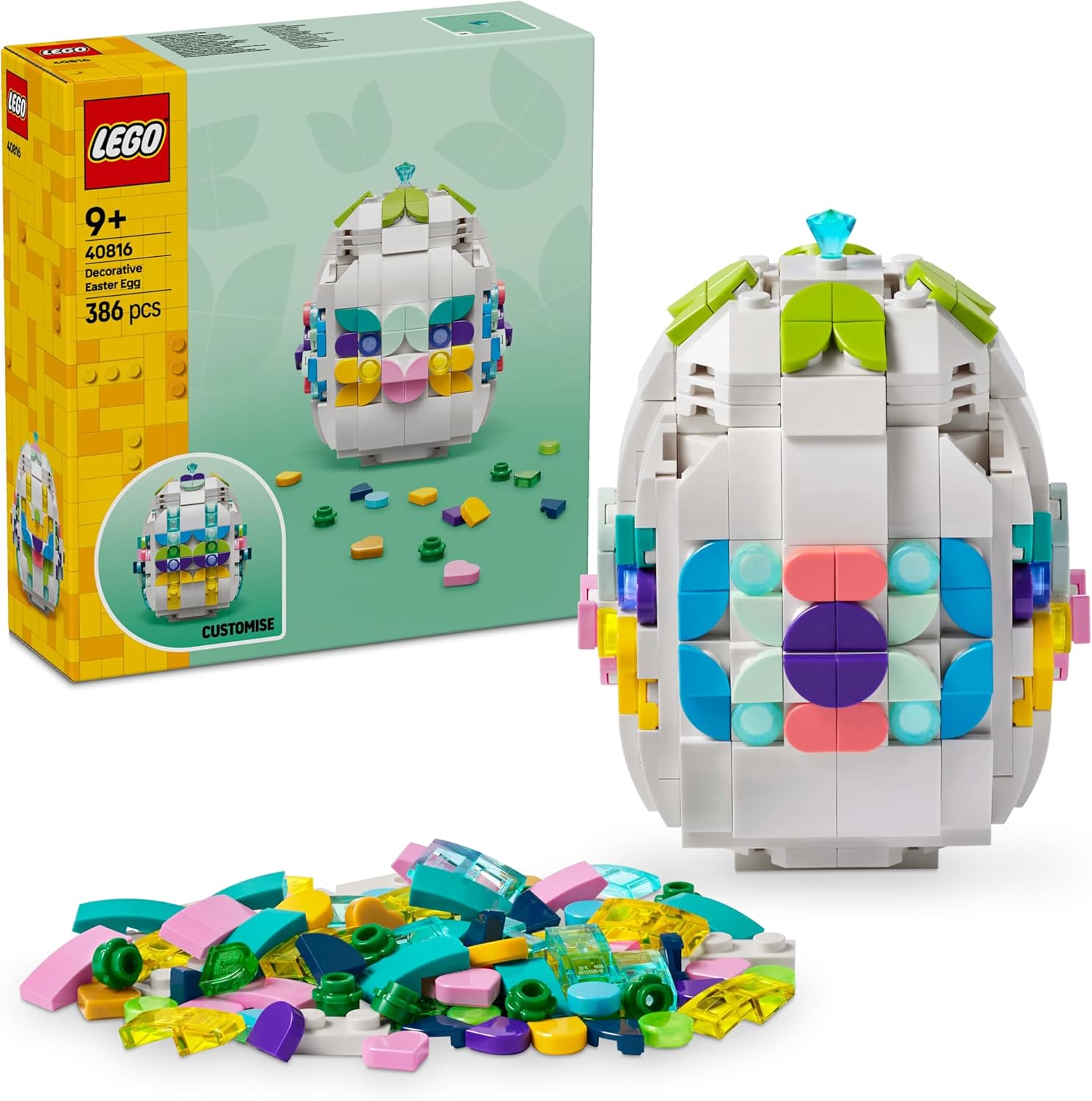 Lego Dekorativní kraslice, sada stavebních kostek a hračka pro