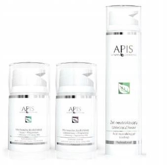 APIS ZESTAW DO EKSFOLIACJI MIX KWASÓW 3 PRODUKTY