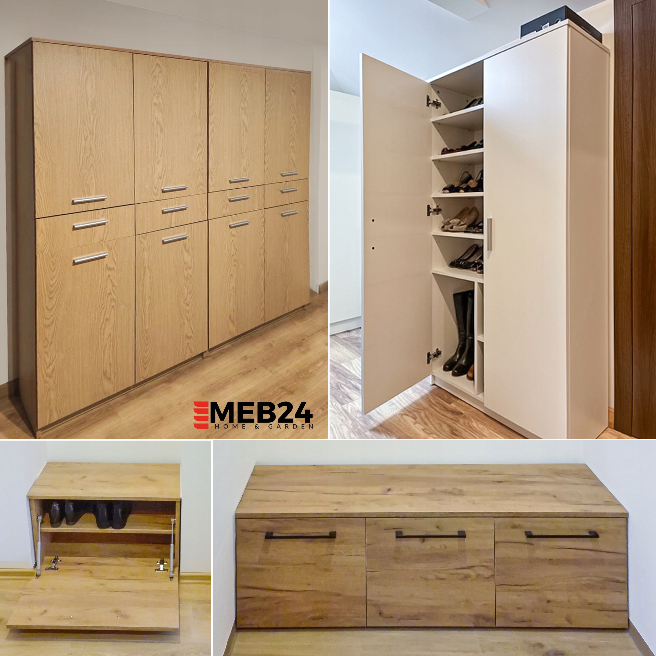 KOMODA 120 cm skandynawska nowoczesna biała-dąb Kod producenta MS-0346