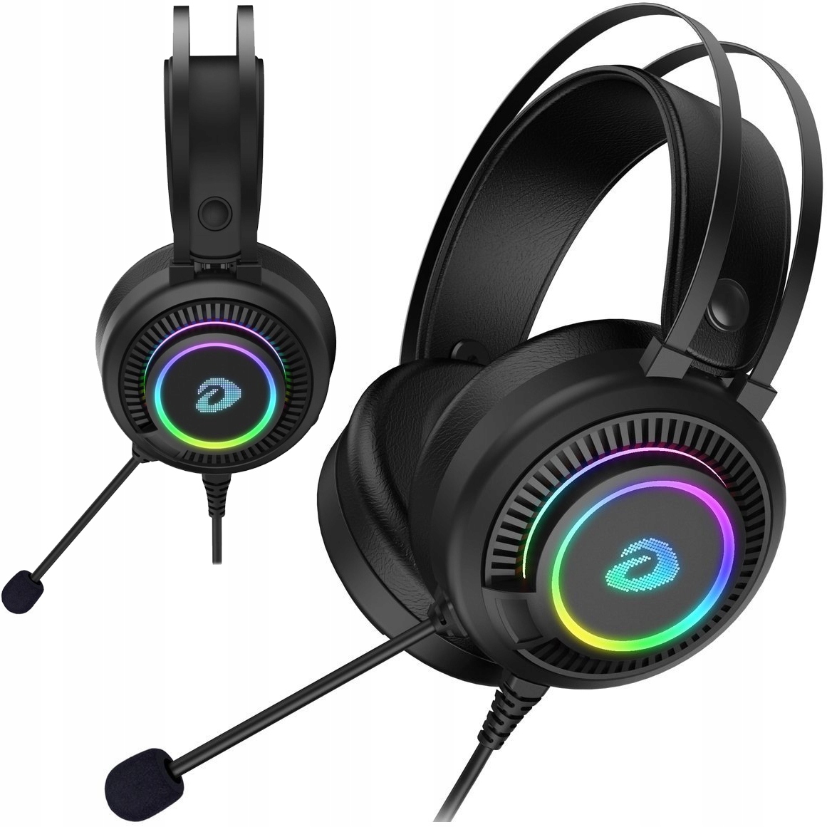 

Słuchawki gamingowe dla graczy mikrofon Rgb Usb