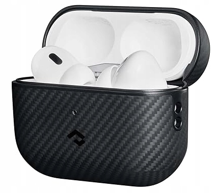 Puzdro MagEZ Case Pitaka pre slúchadlá AirPods Pro 2, čierne aramidové vlákno