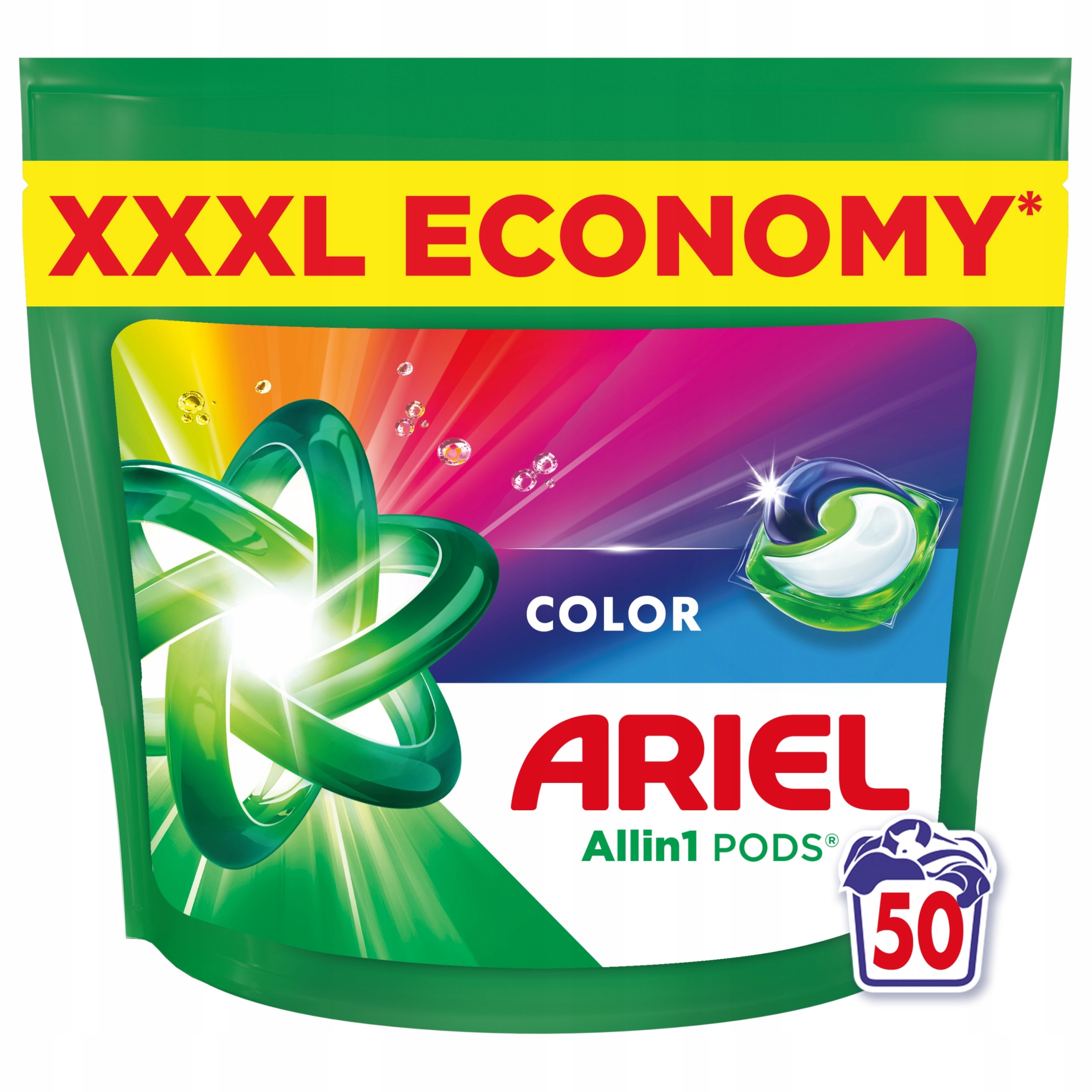 Levně Kapsle na praní Ariel Allin1 Pods Color pro barvy 50 ks